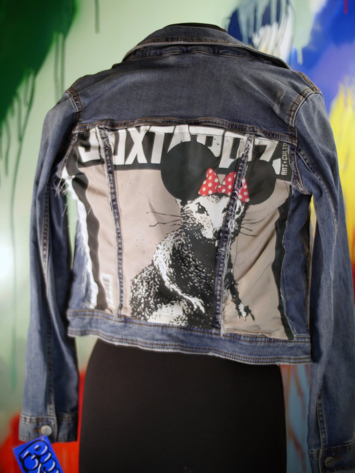 Banksy Rat on 3 panel jacket