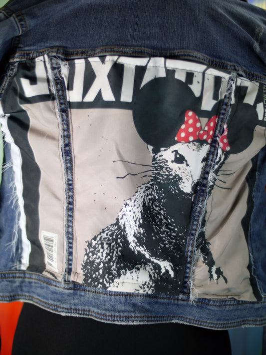 Banksy Rat on 3 panel jacket