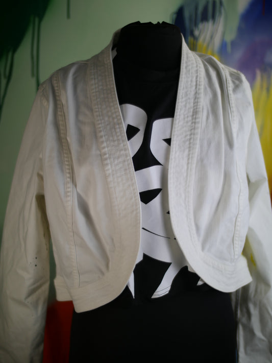 One-of-a-Kind Hand-Painted Custom Skater Denim Jacket – Psychedelic Skateboard Art