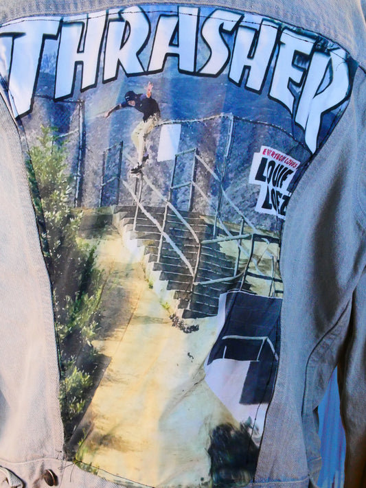 Louie Lopez Thrasher Cover Tribute Denim Jacket