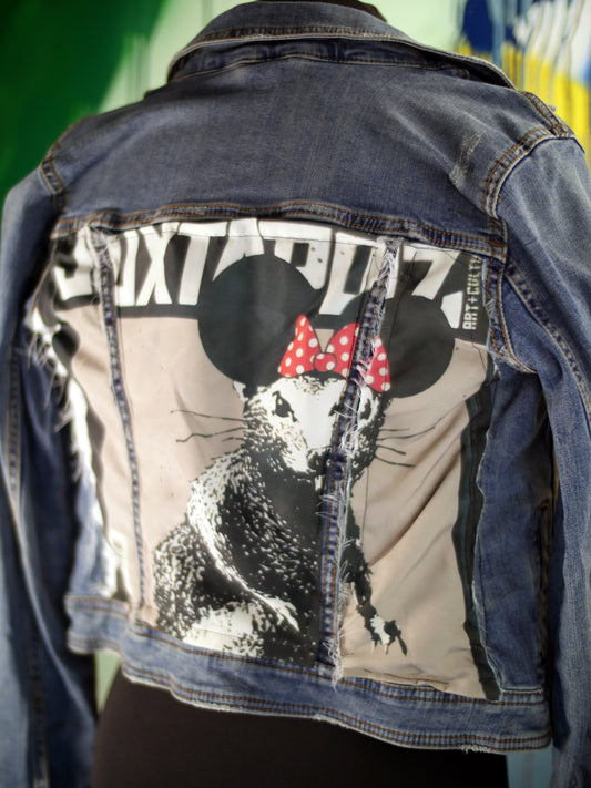 Banksy Rat on 3 panel jacket