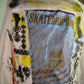 One-of-a-Kind Hand-Painted Custom Skater Denim Jacket – Psychedelic Skateboard Art