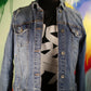 STREET ART SPECTATOR DENIM JEAN JACKET