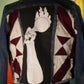 Zeta jacket with hand quilted patches