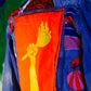 Zeta Fusion Denim Jacket – Latin American Art Meets African Wax Print