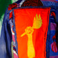 Zeta Fusion Denim Jacket – Latin American Art Meets African Wax Print