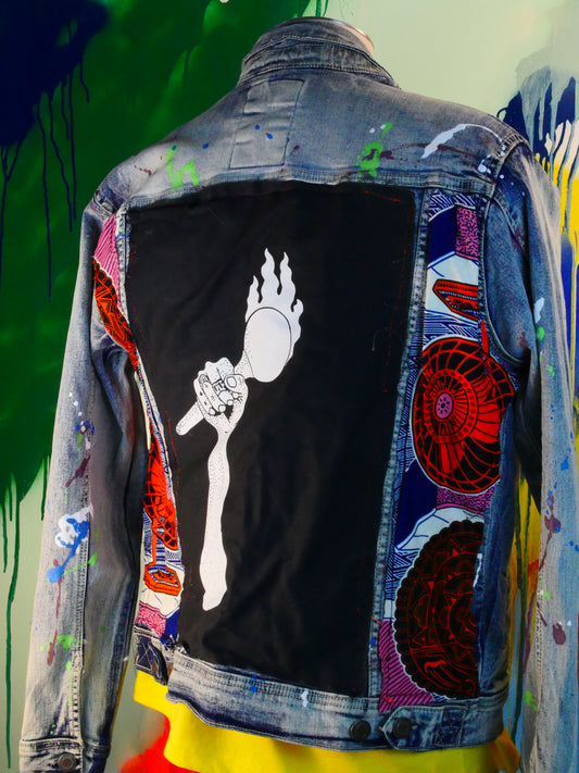 Zeta African pattern jacket