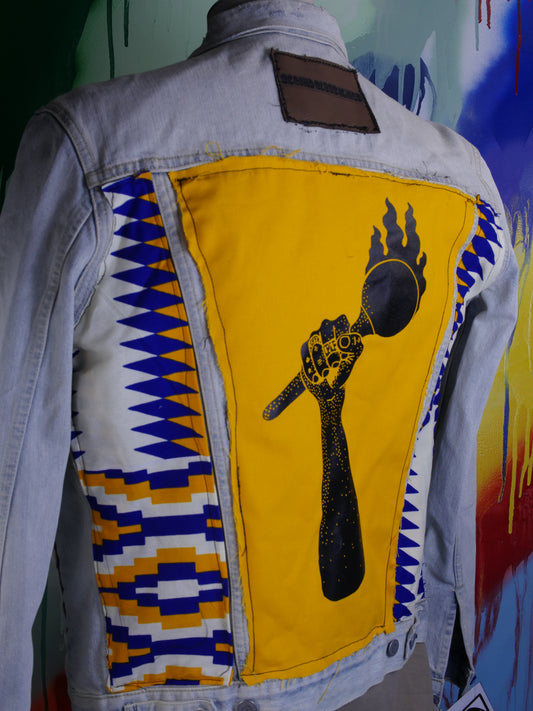 Zeta checkered African jacket