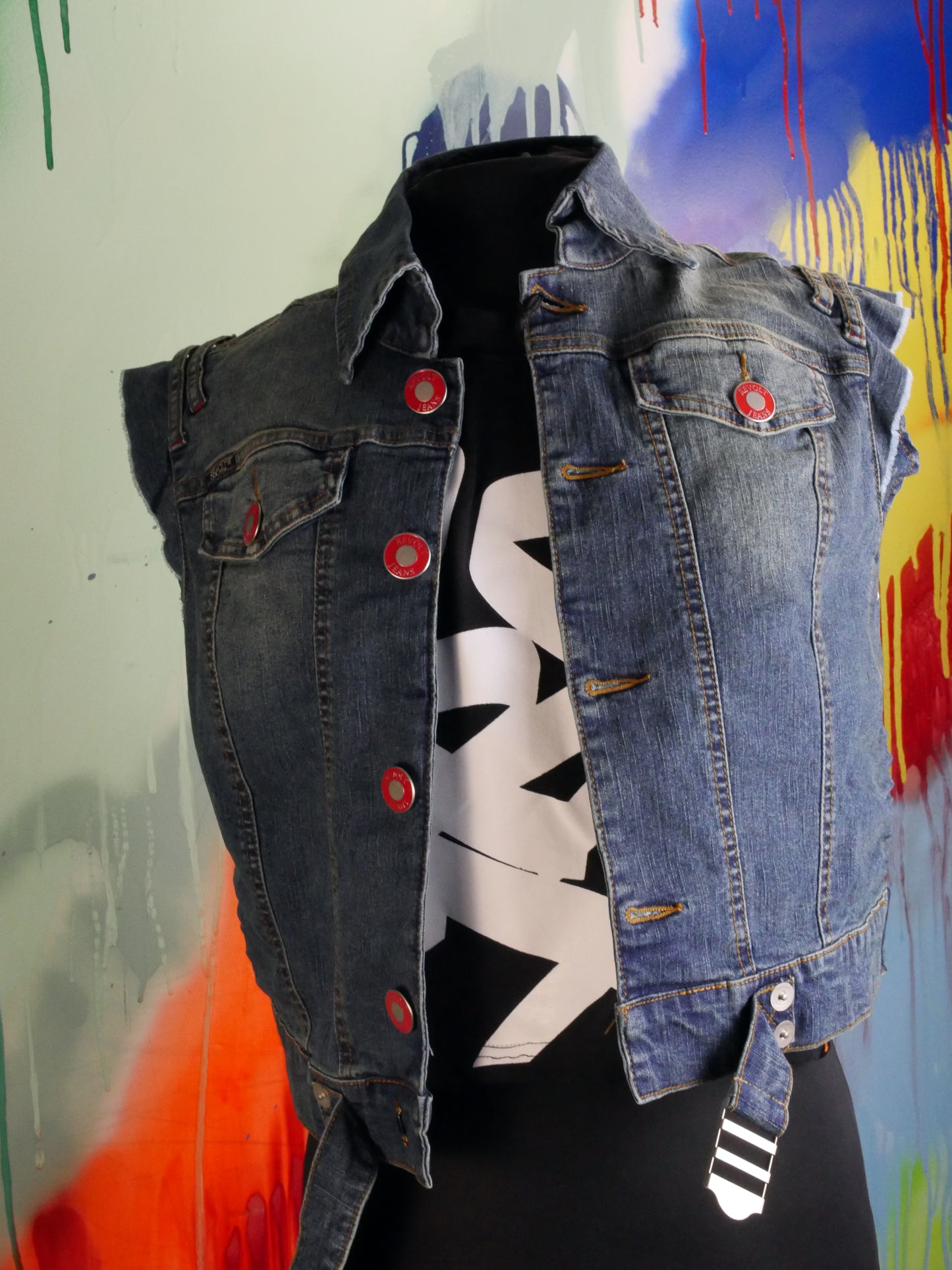 Rainbow brain revolt vest